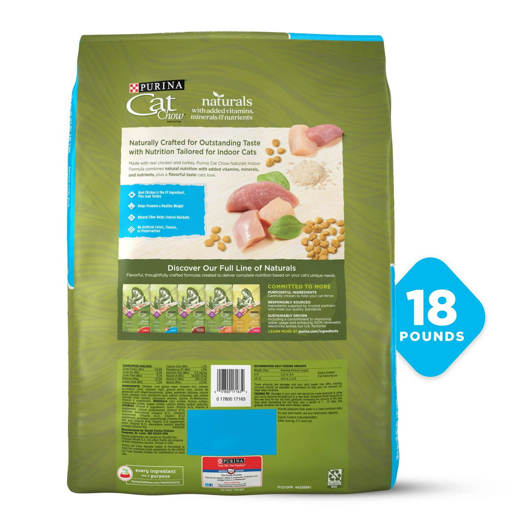 Indoor Dry Cat Food, Chicken & Turkey