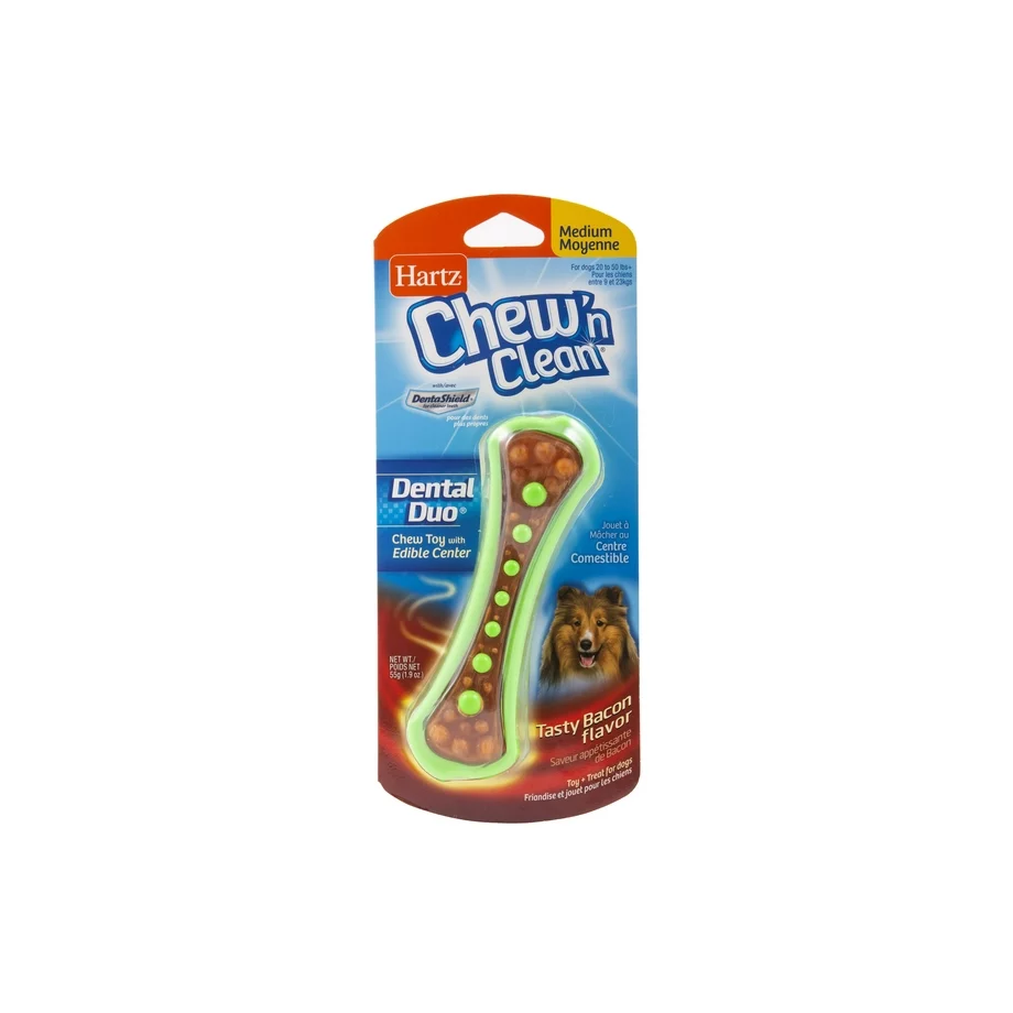 Hartz Chew 'n Clean Dental Duo Dog Toy