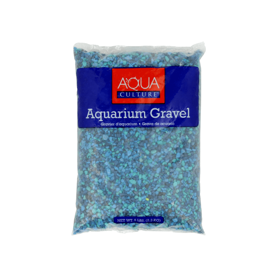 Aquarium Gravel, Blue, 5 lb