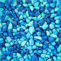 Aquarium Gravel, Blue, 5 lb