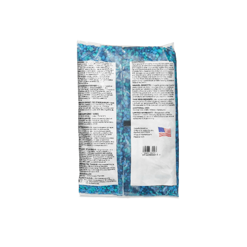 Aquarium Gravel, Blue, 5 lb