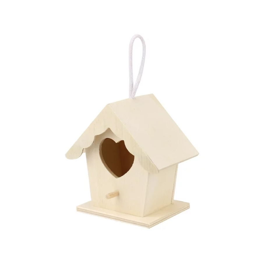 Wooden Bird House Garden Patio Decorative Nest Box