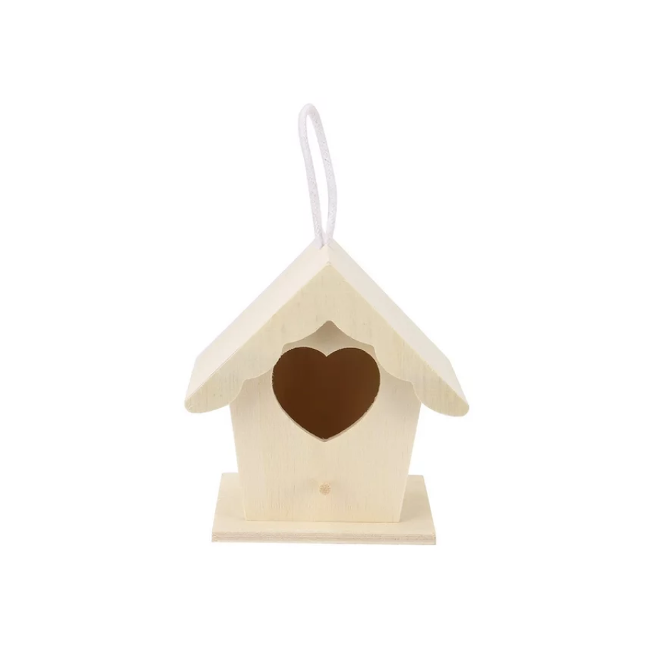 Wooden Bird House Garden Patio Decorative Nest Box