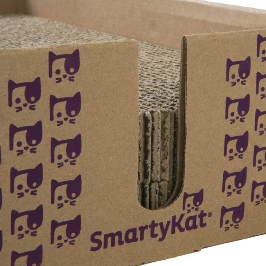 Infused Cardboard Corrugate Cat Scratch Pad Bed